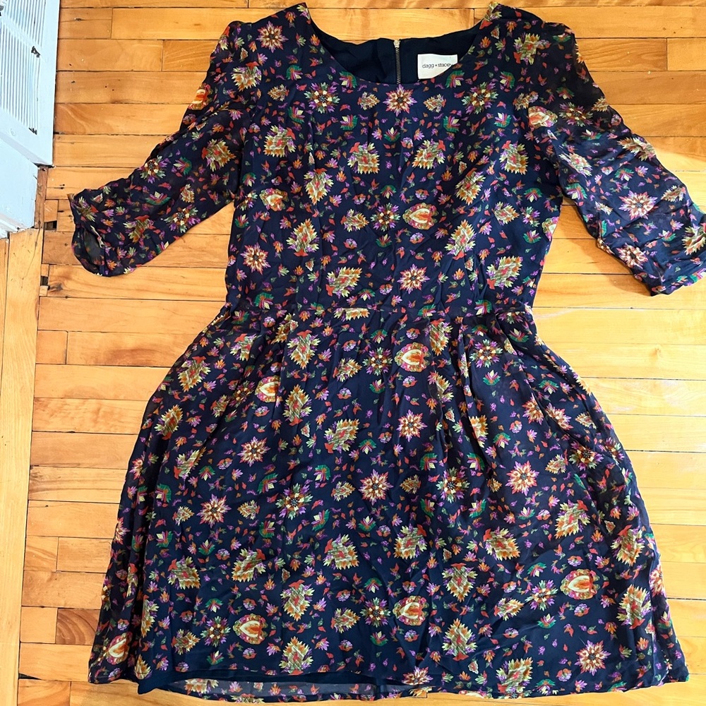 Dagg & Stacey 100% Silk Dress Made in Canada